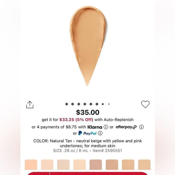 NEW Bobbi Brown Instant Full Cover Concealer Full Size in Natural Tan - Picture 7 of 8